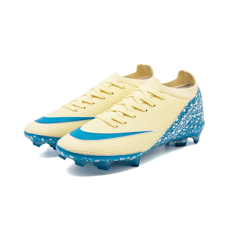 Custom Soccer Cleats "Cheetah Print" Beige FG