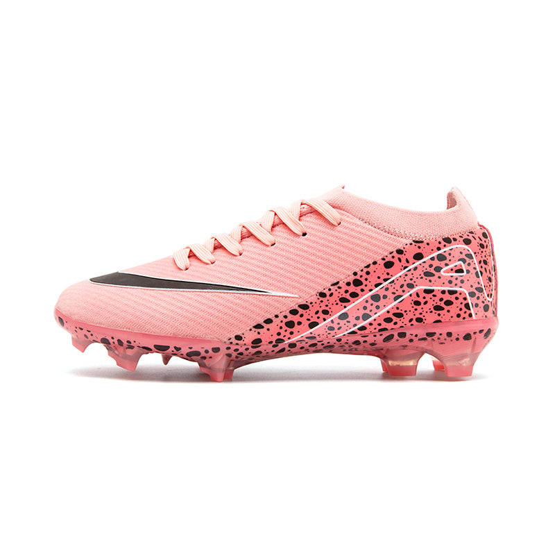 Custom Soccer Cleats "Cheetah Print" Pink FG