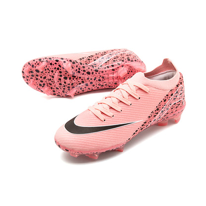 Custom Soccer Cleats "Cheetah Print" Pink FG