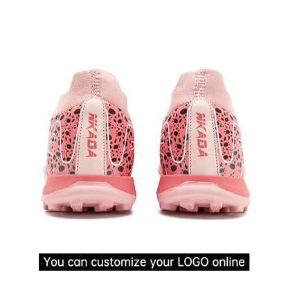 Custom Turf Soccer Shoes "Cheetah Print" Pink