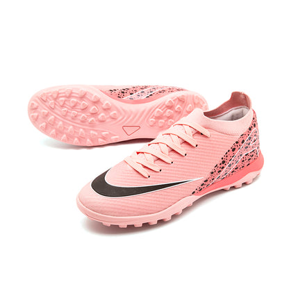 Custom Turf Soccer Shoes "Cheetah Print" Pink